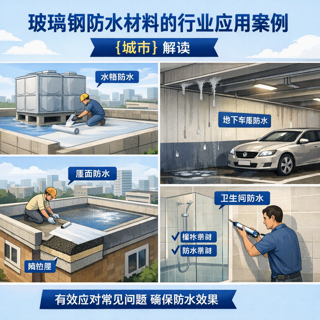 玻璃钢防水材料的行业应用案例,克孜勒苏解读